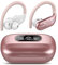 Wireless Earbuds, Bluetooth 5.3 Headphones Wireless with 4 ENC Noise Canceling Mic, 80Hrs LED Display Over Ear buds with Earhooks, Deep Bass Wireless Earphones, IPX7 Waterproof for Sport(Rose)