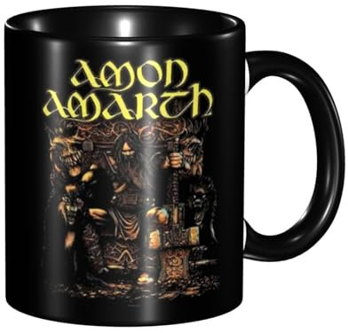 Amon Amarth Kaffeetasse aus Keramik mit Henkel für Büro und Zuhause, originelle Tasse, lustige Kaffeetasse