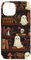 iPhone 14 Cute and Spooky Ghost Floral Book Shelves Case