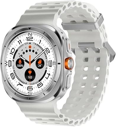 Z7 - Reloj inteligente ultra amoled con pantalla redonda IP68 impermeable COMPASS AI Dail para hombres y mujeres, reloj inteligente Bluetooth para Android iOS 2024 (blanco)