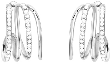 SOFIA MILANI - Damen Ohrringe 925 Silber - mit Zirkonia Steinen - Geometrie Ohrstecker - E2824