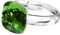 925 Sterling Silber 44 farben Ringe für Damen Verstellbarer mit Marken Kristalle, Glänzend Cubic Zirkonia Ring Fingerring Kommt in Schmuck Geschenk Box (Fern Green)