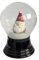 Schneekugel Echtglaskugel - Fast wie echter Schnee Motiv: Santa mit Bart, 8 cm