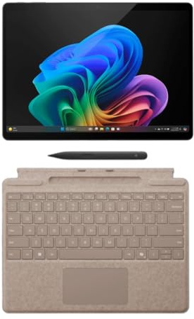 Microsoft Surface Pro 11 Copilot PC Bundle, 13 2.8K Touchscreen Tablet with Dune Pro Keyboard & Slim Pen, Snapdragon X Plus, 16GB RAM, 2TB SSD, Win 11 Pro, Black