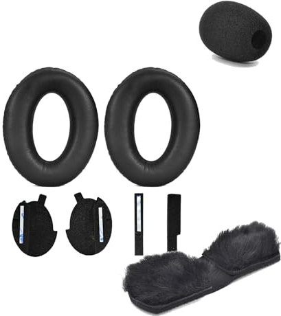JOYSOG Cuscinetti auricolari di ricambio per cuffie aeronautiche Bose X A10/ A20/A30 + cuffia microfono / cuscino per la fascia (auricolari A20 + fascia)