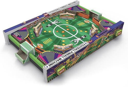 EXPLORA - Flipper-Fußball zum Bauen - 91 Teile - 3D-Modell - Spielstation - 540083 - DIY - Ohne Kleber oder Schere - Konstruktionsspiel - Fußball - Geschenk - 2 Spieler - Ab 8 Jahren