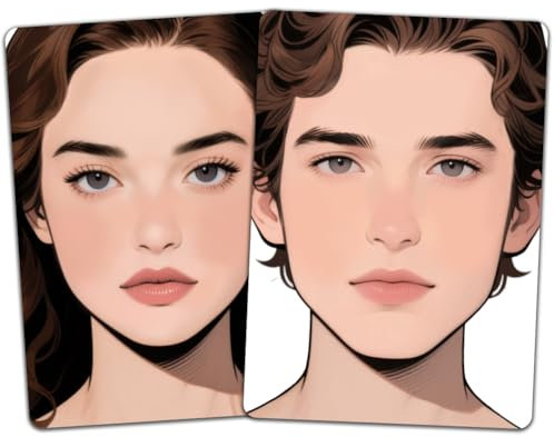 Delorigin 2 tabla de entrenamiento de pintura facial tabla práctica de maquillaje reutilizable A4 plantilla de ejercicio de pintura facial de la hoja de formación de maquillaje de escena