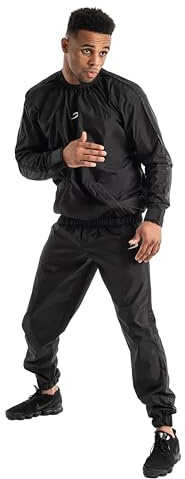 BOXRAW Sauna Suit for Men, Full Sweat Suit for Boxing, MMA, Gym, Workout | Multiple World Champion Tested, Weight Loss Boxing Clothes, Non Rip, Weight Cutting, Pull-On, Waterproof, Zipped Pockets