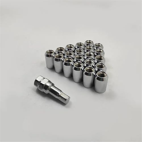 Kompatibel Mit KIA, 21 Stück 32 mm Radmuttern M12 x 1,5, Radmuttern für Rennwagen, Radfelgen, Radmuttern Radnabenmuttern