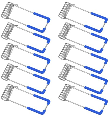 Yardenfun 10 Stück Teiliges Federklemmen für Einbaustrahler LED Deckenleuchten Federclips Zubehör Robustes Material Einfache Montage Geeignet für Downlight und Panellicht
