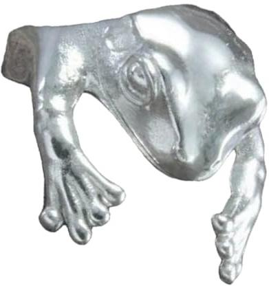 AKOOSY Vintage Alloy Open Frog Adjustable Ring Decorative Finger Jewelry Silver Tone for Women