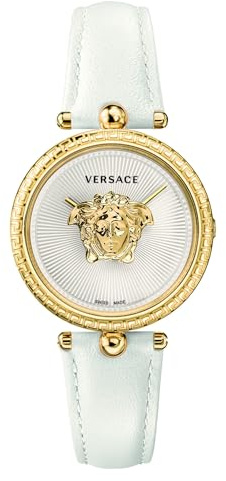 Versace Damen Uhr Armbanduhr Palazzo VECQ02925 Leder