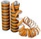 Halloween Luftschlange schwarz/orange