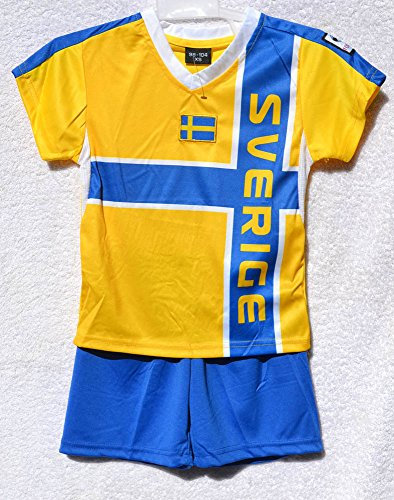 SCHWEDEN Kinder Trikot WM 2018 Größe 134/140
