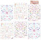 Howaf Einhorn 3D nagelsticker selbstklebend (500+ Design), Einhorn Nagelaufkleber Nail Art Sticker Nagel Abziehbilder für Mädchen Mitgebsel Kindergeburtstag geschenktüten DIY Nagel Kunst Dekoration