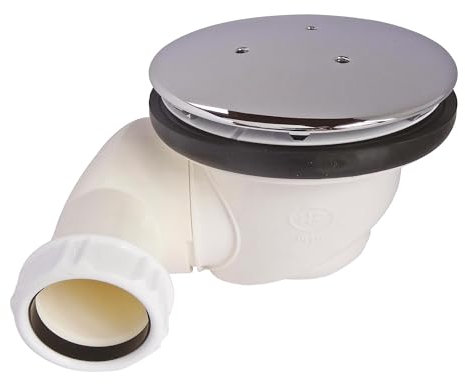 SOMATHERM FOR YOU, Bonde de douche Ø90mm avec sortie orientable à 180° - Universelle pour tous receveurs - Débit 35 l/mn - Capot métal - Tasse de récupération pour nettoyage facile