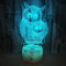 Xdorra Eulen 3D Licht 7 Farben USB LED Mutter und Baby Lampe Tischlampe Heimdekoration und Geburtstagsfeier Geschenk für Kinder und Mutter