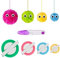 RRigo Pom Pom Maker, 4 Größen Fluff Ball Weaver Nadel Pompom Maker Sets-DIY Pompoms Handwerk Puppe Making Kits, Pom-Pom Maker Knitting Loom+1pcs Schere (5)