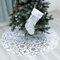 Mateju Weihnachtsbaum Rock Dekoration, Decke Weinachtsdeko Weihnachtsbaumdecke Röcke Ornaments für Weihnachten Baum Rock Deko Schutz (120cm,Weiß)