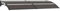 vidaXL Marquesina para Puerta PC Casa Hogar Jardín Patio Terraza Bricolaje Toldo Cubierta Capa Dosel Palio Lona Tienda Capota Pantalla 240x75 cm Negro