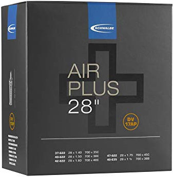 Schwalbe Unisex Air Plus Schlauch, schwarz, Einheitsgröße