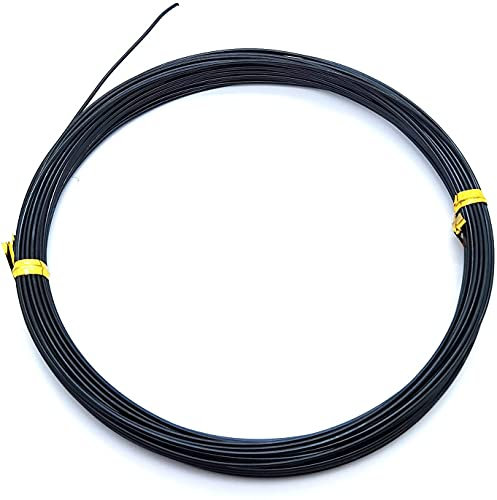 Craft Wire 0.8mm 10m Anodized Black Aluminum Wire for Bead Making Art Craft DIY Embellishment Decoration Florist Supplies (Silver)
