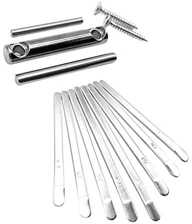 8 Key Piano Set Kalimba Brücke Sattel DIY Zubehörsatz Musikinstrument Stahl Ersatzteile