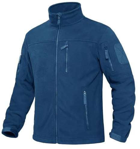 KEFITEVD Men's Fleece Jackets Winter Windproof Zip Jacket Warm Tactical Coats Miltary Outwear with 6 Pockets