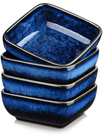 vancasso Stern - Ciotole per salsa quadrate, 4 pezzi, per antipasto, per dessert