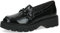 CAPRICE Damen Loafer mit Plateau Memotion Lack Business Slippers Weite G, Schwarz (Black Naplak), 40 EU