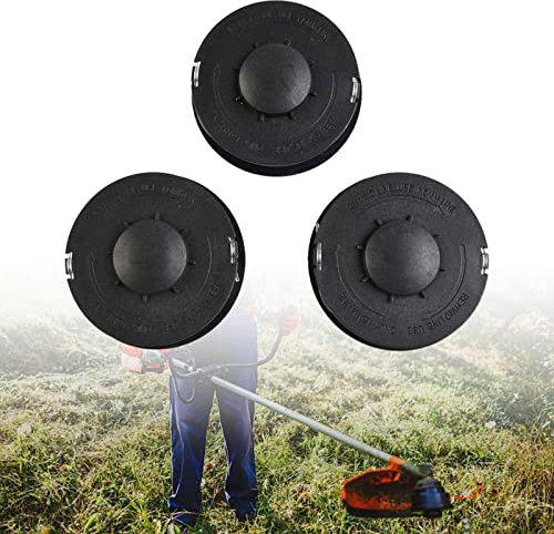 Ersatz-Trimmerkopf-Set für Einhell GC-ET 4530 RTV 400, RTV 550, RTV 550/1 1,6 mm Durchmesser Schnur Ersatz-Trimmer-Spulen, 3-teiliges Set