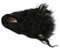 1/6 Puppenperücke, Zuschneidbare Soft-Touch-Puppenperücke mit Kugelgelenk, Gelockt, Zum Verkleiden von Puppen (Schwarz)