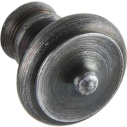 SCHÖRGHOFER & FREHE Möbelknopf Duke ø 30mm - Möbelknauf rustikal - Griff für Möbel, Eisen schwarz verzinkt abgerieben