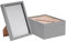 Nicola Spring 3D Shadow Box Photo Frames - 8x12 (20x30cm) - Pack of 5 - Grey 3D Photo Frame Box A4 Picture Frame Box Portrait Display Case for Crafts, Keepsakes, Wedding, Graduation