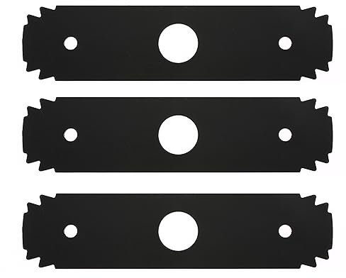 Kicofyee AC04215 Lame dentelée réversible en acier trempé pour bordure Ryobi UT50500 UT15518 RY15518 RYEDG11 P2310 P2300B Trou central de 2,5 cm