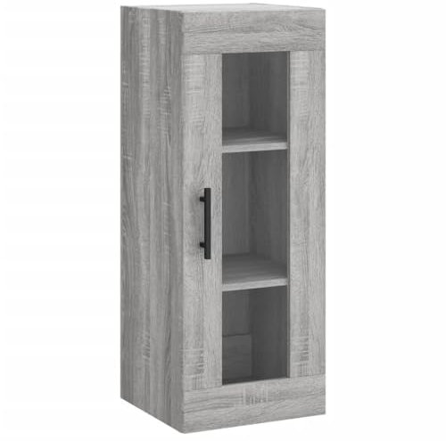 vidaXL Wandschrank, Hängeschrank mit viel Stauraum, Wandmontage Badezimmerschrank, Aufbewahrungsschrank für Wohnzimmer Schlafzimmer, Grau Sonoma