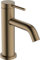 hansgrohe Tecturis S - Waschtischarmatur mit Zugstange, energiesparend (CoolStart), Wasserhahn Bad mit Auslauf Höhe 80mm, Mischbatterie Waschbecken wassersparend (EcoSmart+), Brushed Bronze