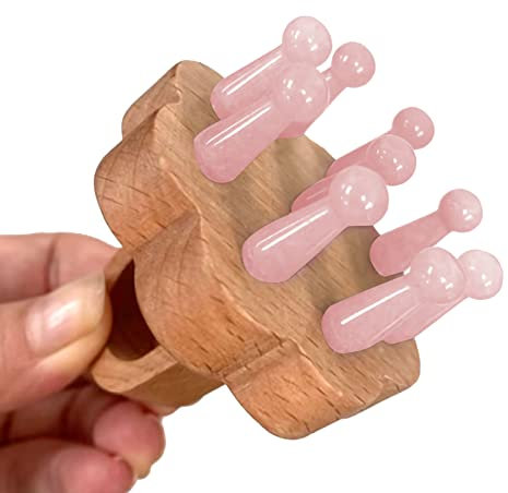 ideayard Kopfhaut Massage Kamm Dusche Haarbürste Kopfhaut für Haarwachstum Massage Lindert Kopfschmerzen (Rosa)