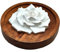Wunderlampe.bio Handgemachte Duftstein Rose mit Holztellerchen für ätherische Öle, Duftöle, Aromaöle. Für Schlafzimmer, Wohnzimmer und Schränke