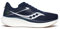 Saucony Herren Ride 17 Laufschuhe Neutralschuh Black/White - Blau 47