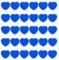 PYJLBX Fridge Magnets: Strong, Heavy Duty Mini Magnets - 30 Pcs for Whiteboard, Fridge, Crafts & Notice Board (Blue, Heart)