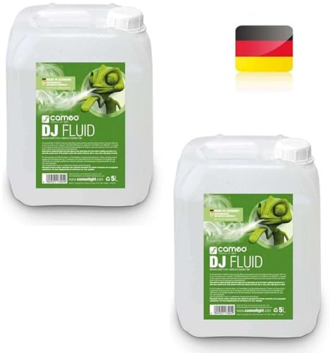 2 x Cameo CLFDJ5L 10 Liter DJ Nebelfluid mittlerer Dichte & Standzeit DJ Smoke Fluid für Nebelmaschine