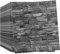 Anttyscar 10 Stück 3D Wandpaneele Selbstklebend Tapete Steinoptik Wandverkleidung 77 x 70 cm Wasserdicht Wall Panels Wandtattoos Küche Ziegelstein Wandaufkleber Wandplatten Retro Schwarz für Wanddeko