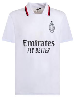 A.C. Milan Maillot Stadium Replica Saison 2024/2025, B0D6YXPBHL, T-Shirt de Football, Blanc, L Adult-Unisex
