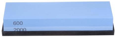 QUARKZMAN 2uds Cuchillo Afilador Piedra Juego 600/2000 Grano Cuchillo Afilado Piedra con Goma Base Afilador Afilar Piedra para Cuchillos Tijeras Cocina Afilador Herramientas, Verde