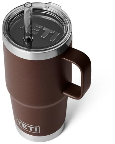 YETI Rambler Strohbecher, 739 ml, Wetlands Brown