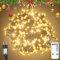1000LEDs 125M Led Lichterkette Innen mit Stecker Cluster Lichterkette Warmweiß Weihnachtsbaum Weihnachtsbeleuchtung mit Fernbedienung, Timer, 8 Modi, IP65 Wasserdicht für Aussen Innen Weihnachtsdeko