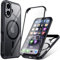 Holidi 360 Grad Hülle für iPhone 16 mit Magsafe, Hülle für iPhone 16 Vorne und Hinten, 360 Grad Magnetisch Handyhülle Schutzhülle mit Eingebautem 9H Panzerglas Displayschutz. Schwarz