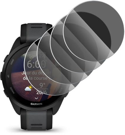 KARYLAX (4 pellicole protettive anti-spia in vetro flessibile, antigraffio, protezione privacy per smartwatch Garmin Fenix 6/6 Pro/Solar/Sapphire (confezione da 4)