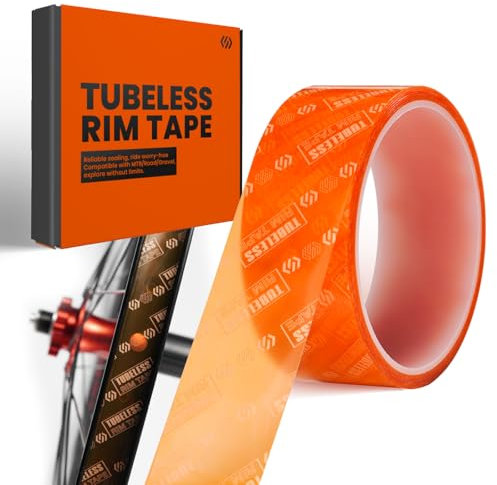 Chooee Tubeless Fahrrad Felgenband,Hochfester Klebstoff Tubeless Fahrradreifen 35mm x Länge 10m Optionen,Tubeless Felgenschutzband für MTB/Rennrad/Gravel Bikes.